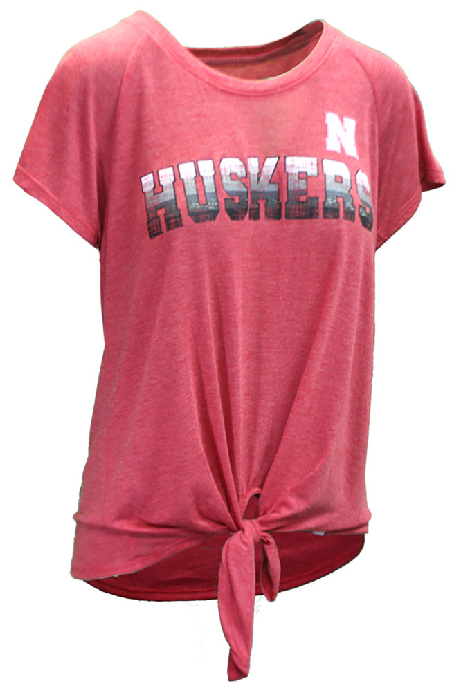 Womens Nebraska Jones Twist Tee
