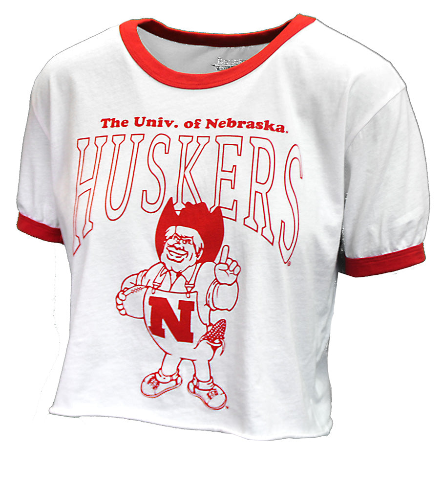 Womens Vintage Herbie Huskers Crop Ringer