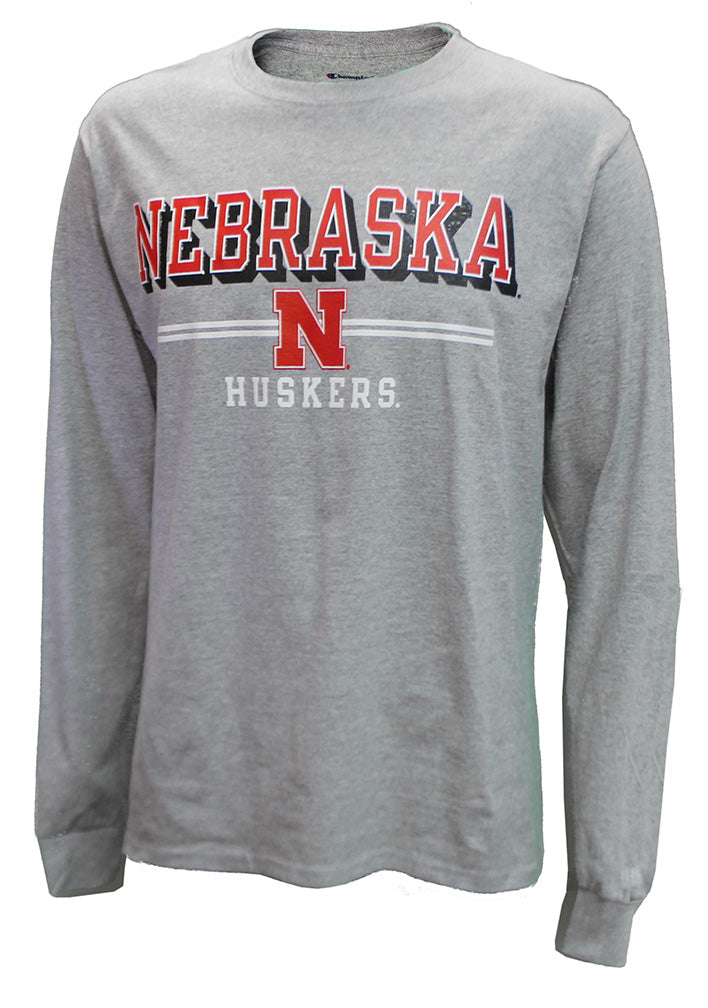Nebraska Huskers Jersey Champion LS Tee