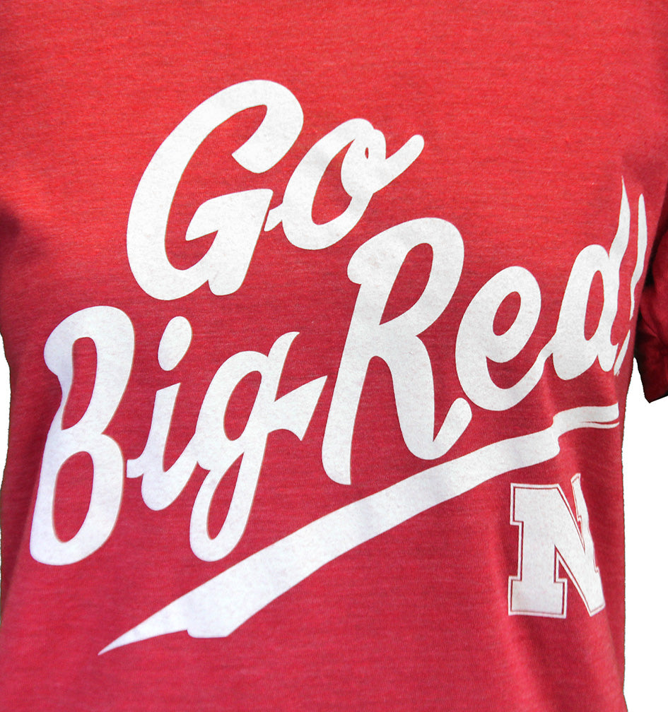 Womens Go Big Red Hustle Tee