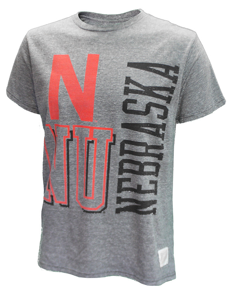 NU Nebraska Tri Blend Retro Tee