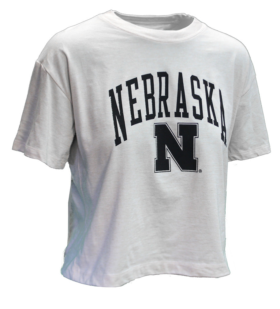 Womens Sand Nebraska N Intramural Midi Tee