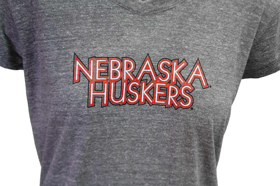 Womens Gunsmoke Nebraska Huskers Rocker Tri Blend