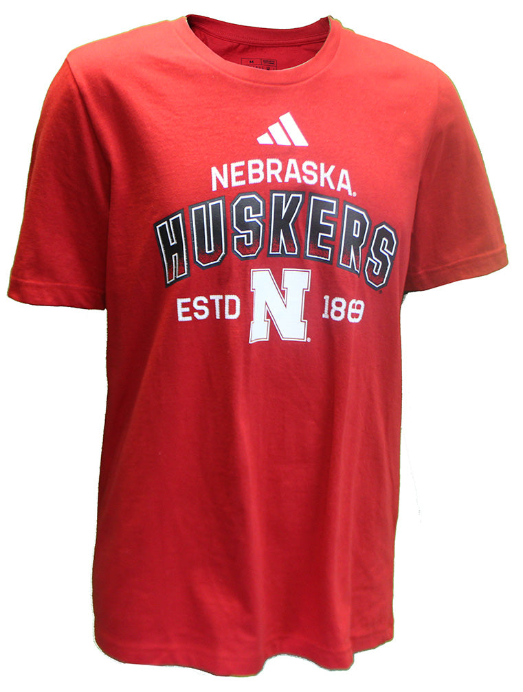 Adidas Nebraska Huskers Established Tee