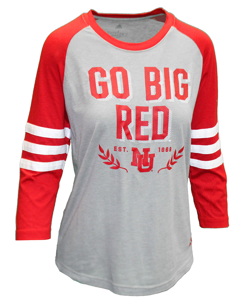 Adidas Womens Go Big Red Campus Icon Raglan