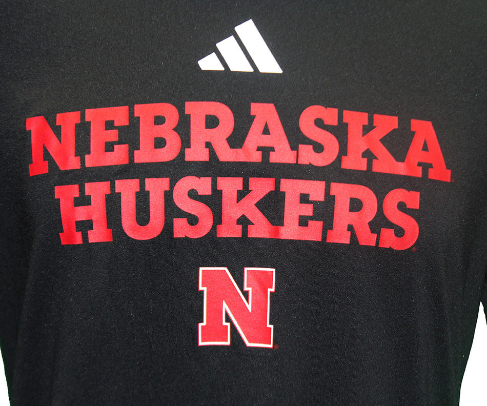 Adidas Nebraska Huskers Midnight Pregame Tee