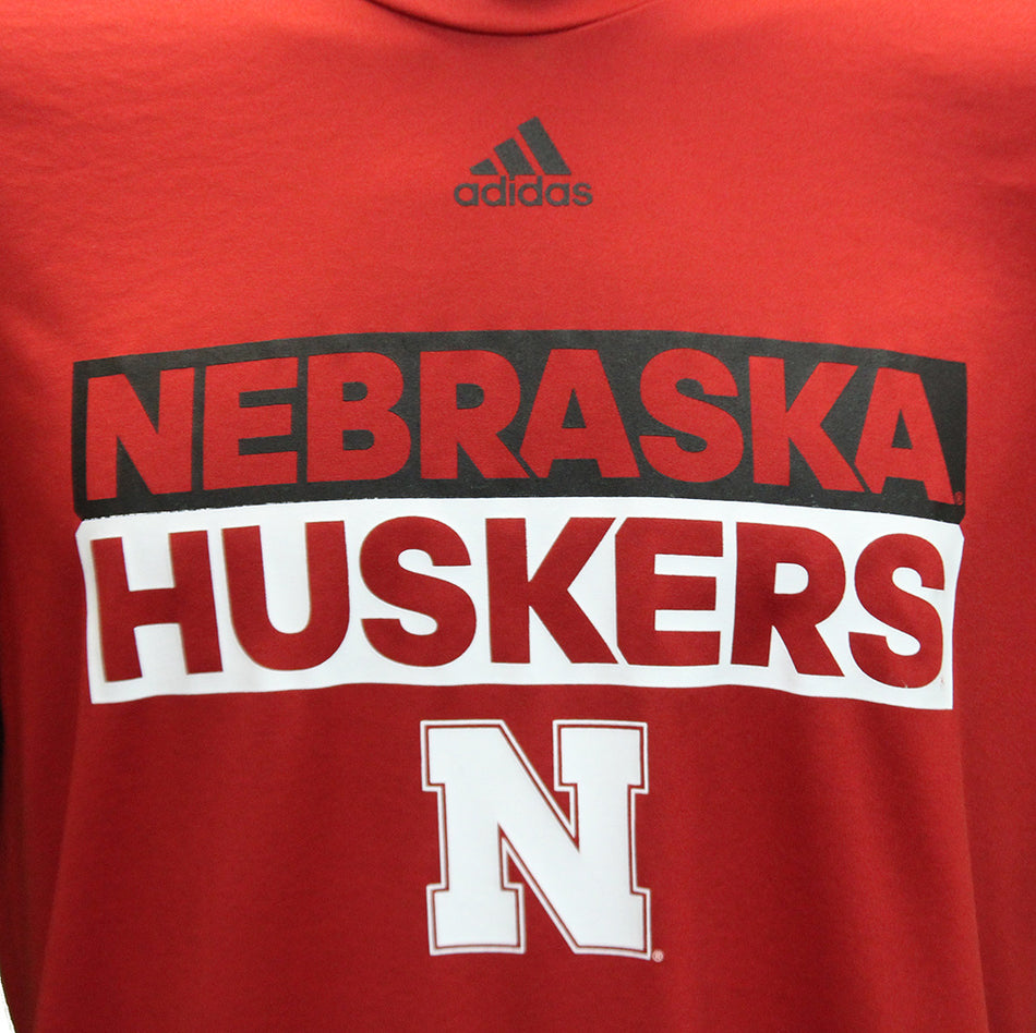 Adidas Nebraska Huskers Pregame Tee