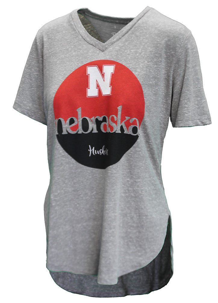 Womens Nebraska Stardust VNeck