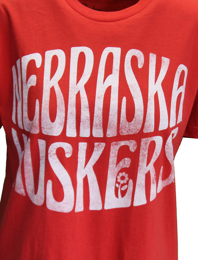 Womens Nebraska Huskers Comin Up Daisys Tee
