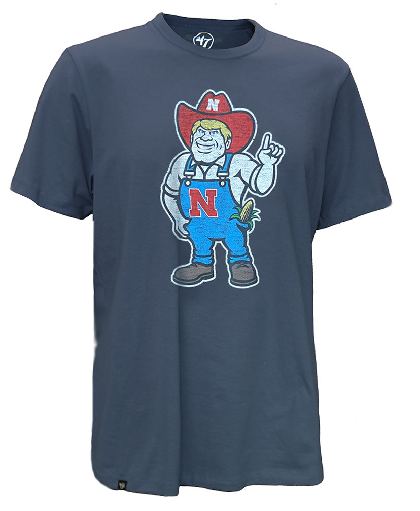 NEW HERBIE!  Nebraska Herbie Husker Hero Tee - Slate