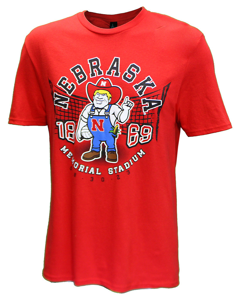 NEW HERBIE!  Herbie Husker Volleyball Day Net Tee