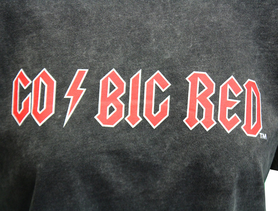 Womens Nebraska Electric Rock N Roll Crop