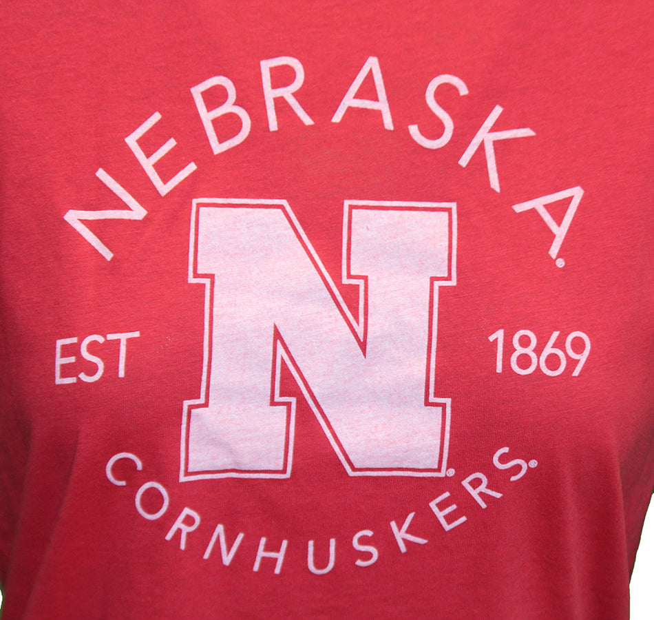Womens Nebraska Cornhuskers Est. 1869 Core Tee