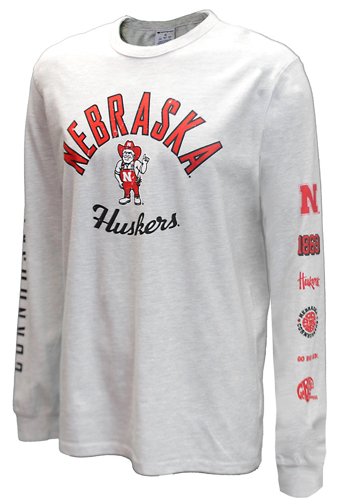 Nebraska Herbie Huskers Vintage Logo's LS Tee