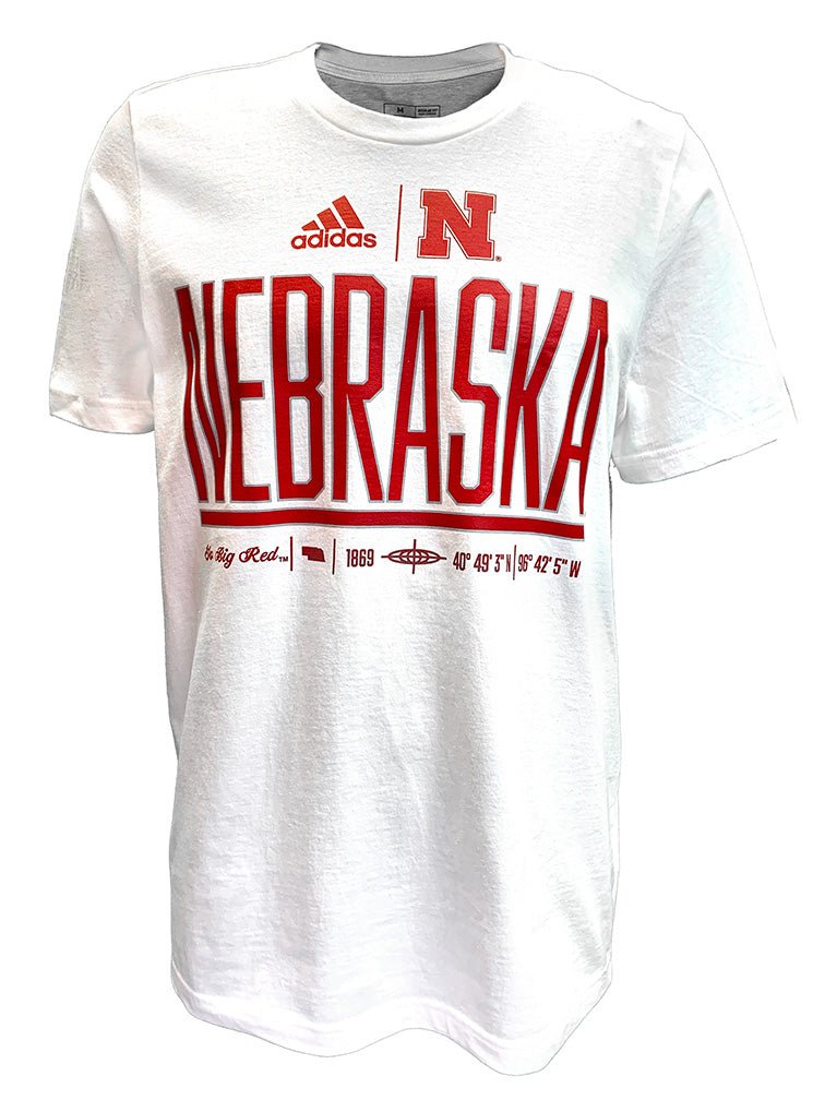 Adidas Nebraska UNL Coordinates Tee