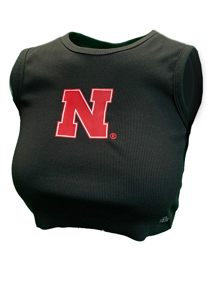 Womens Iron N Raw Edge Crop Tank