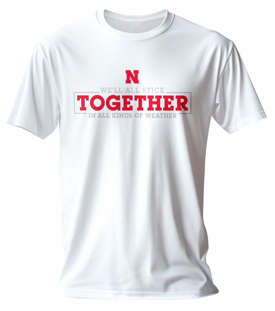 Official We'll All Stick Together N All Kinds Of Weather Fundraiser Tee - White