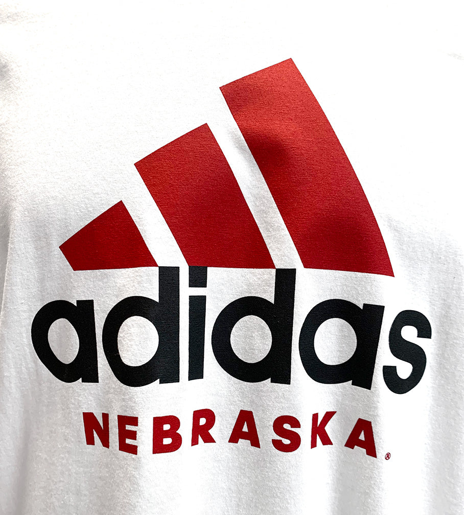 Adidas Logo Nebraska 1990's Tee