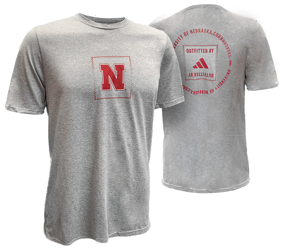 Adidas Nebraska Cornhuskers Outfitted Tee