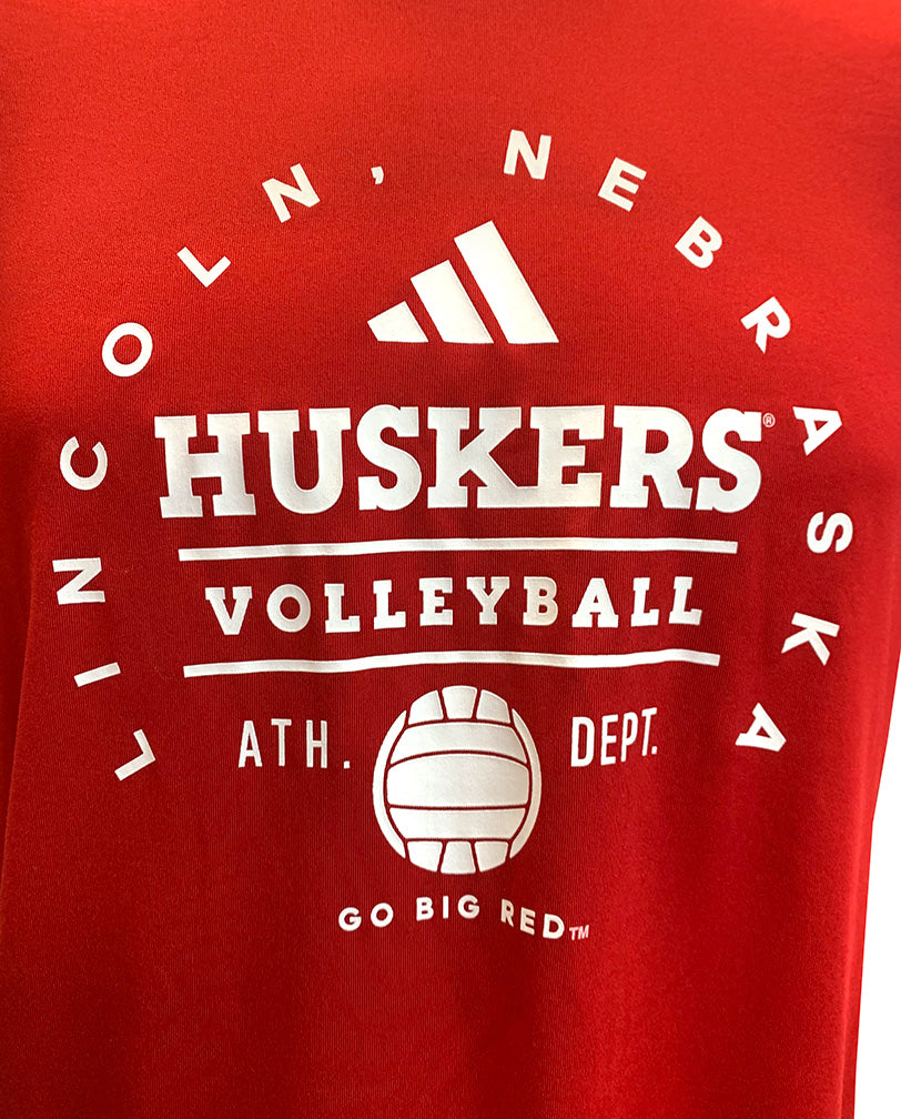 Adidas Lincoln Nebraska Volleyball Pregame Tee