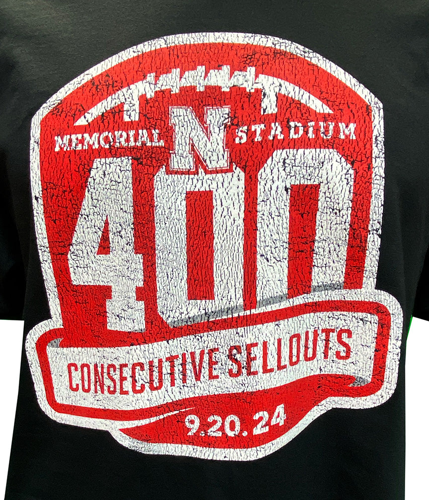 Nebraska Memorial Stadium 400th Sellout Tee - Midnight