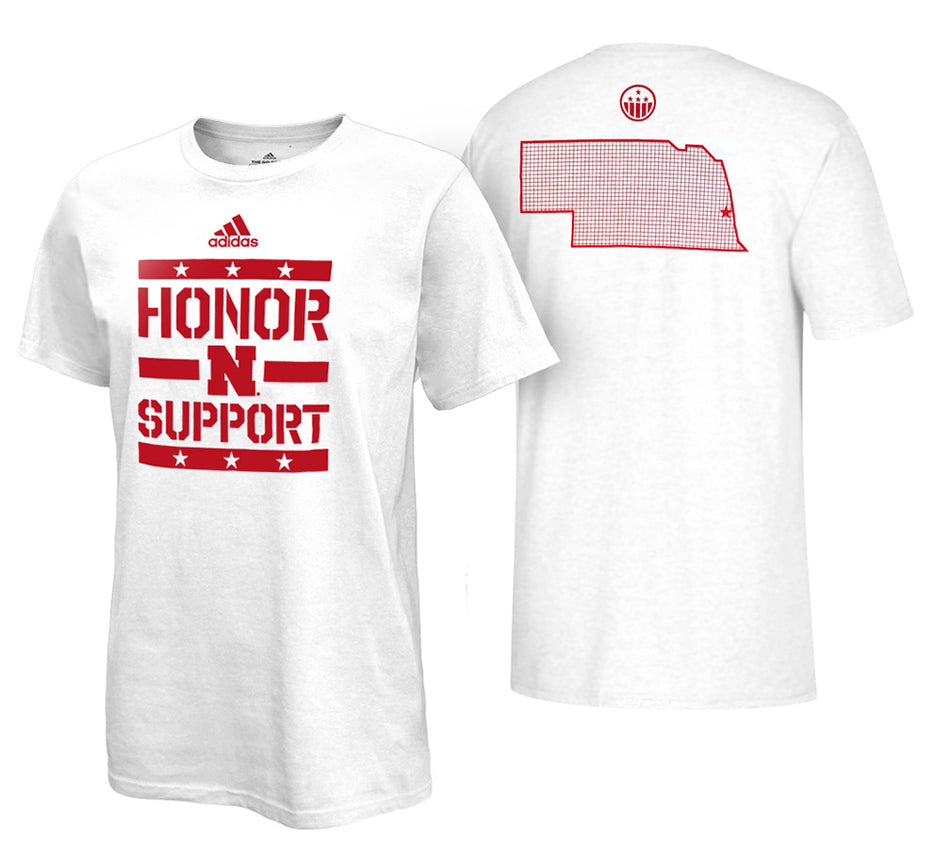 Adidas 2024 Nebraska Military Honor And Support Tee