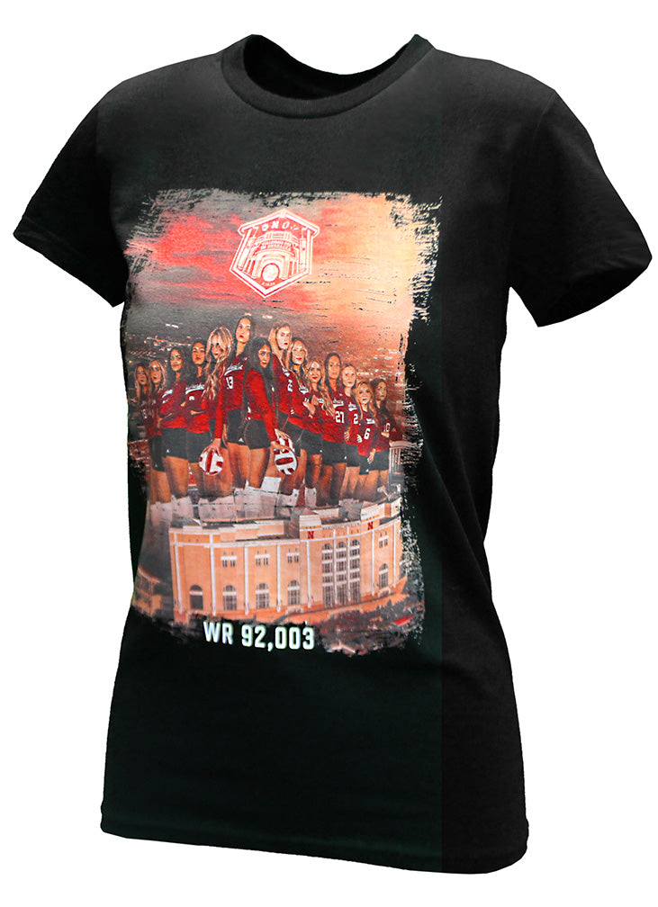 Womens 2023 Nebraska Volleyball Day World Record NIL Tee
