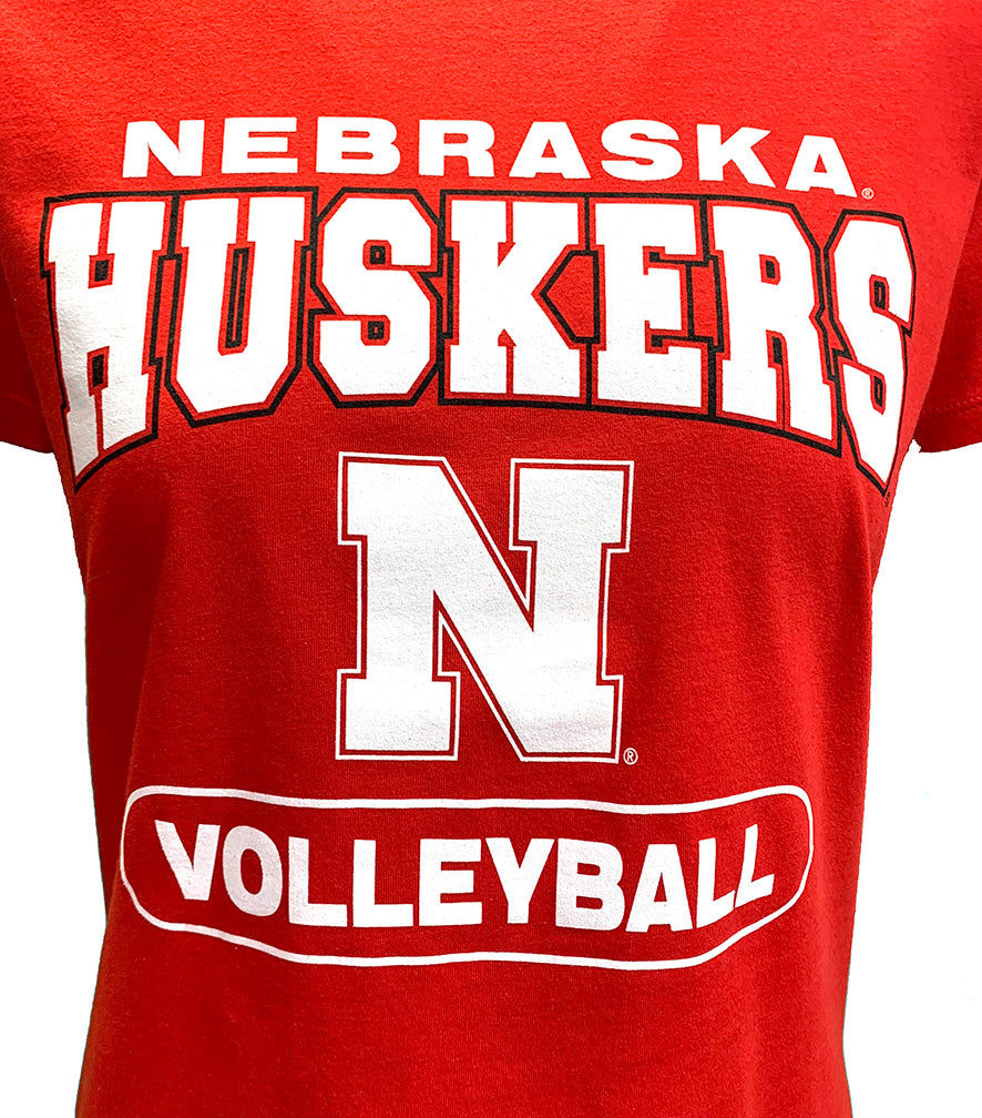 Womens Nebraska Huskers Volleyball Tee Shirts