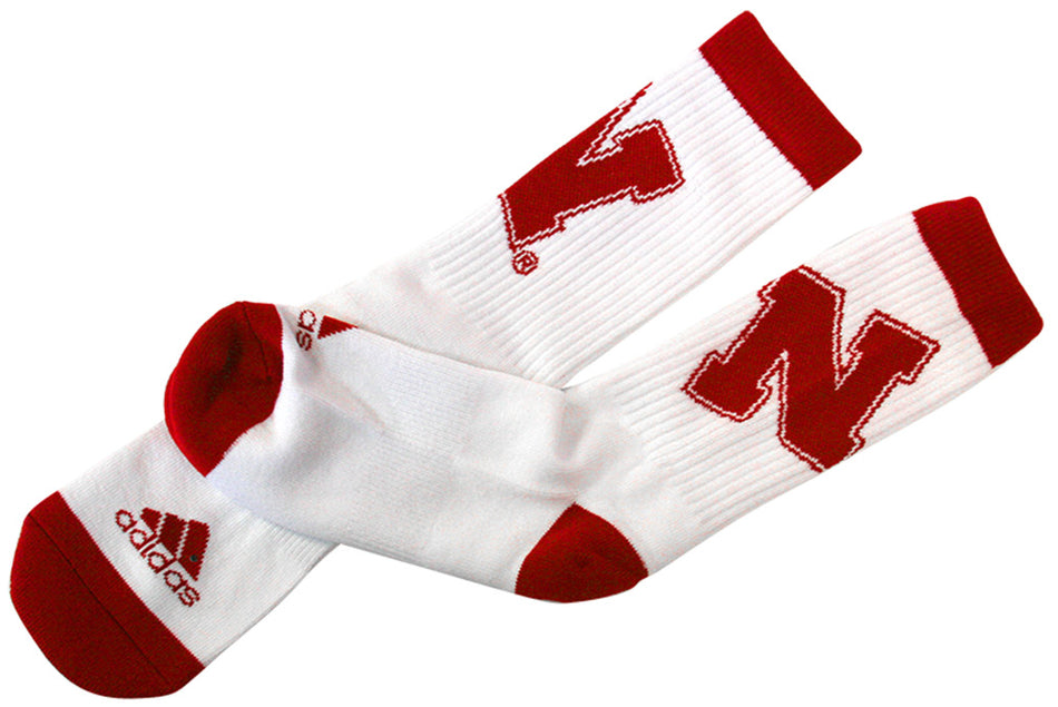 Adidas Nebraska Iron N Crew Sock
