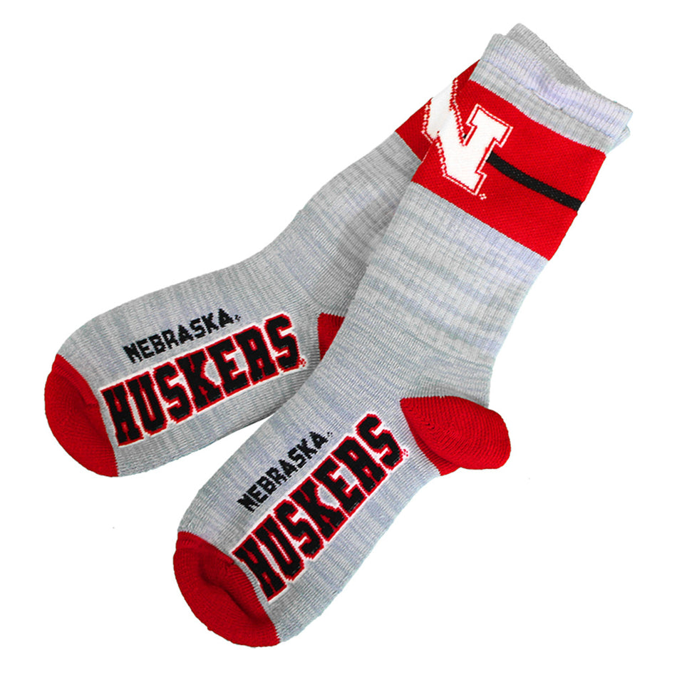 Nebraska Huskers Deuce Band Socks