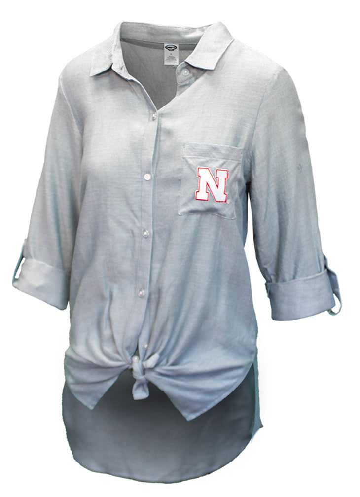 Womens Nebraska Breakaway Woven Nightshirt