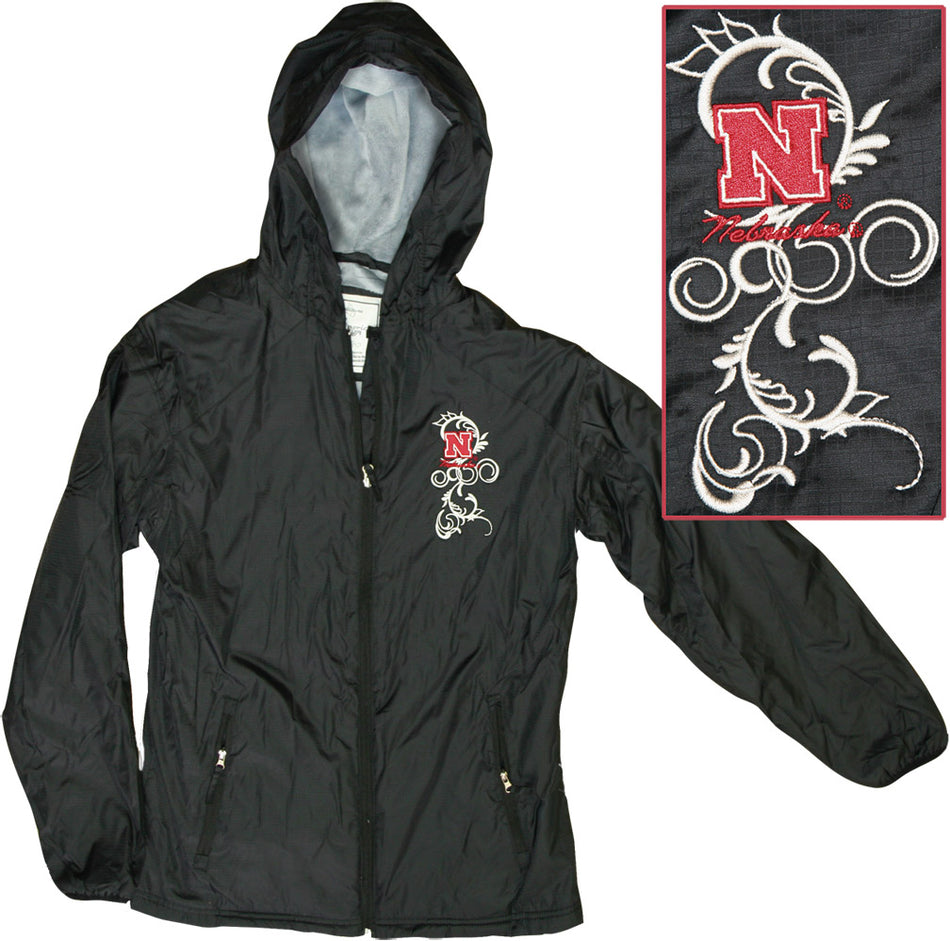W. BLACK PLUSH WIND JACKET