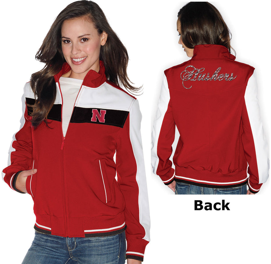 LADIES DAZZLE HUSKERS SOFT SHELL JACKET