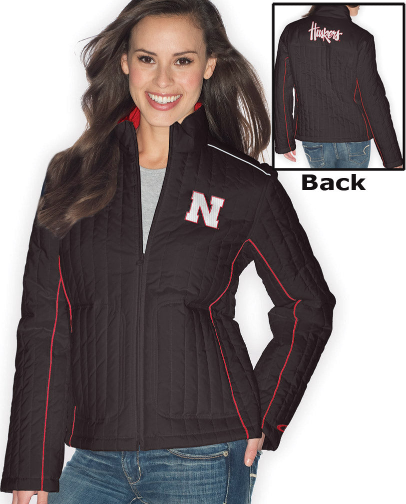W. BLACK QUILTED JACKET