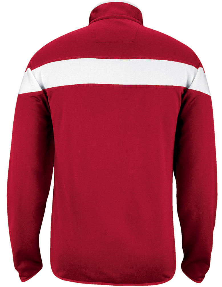 Adidas Red Sideline Long Sleeve 1/4 Zip Knit