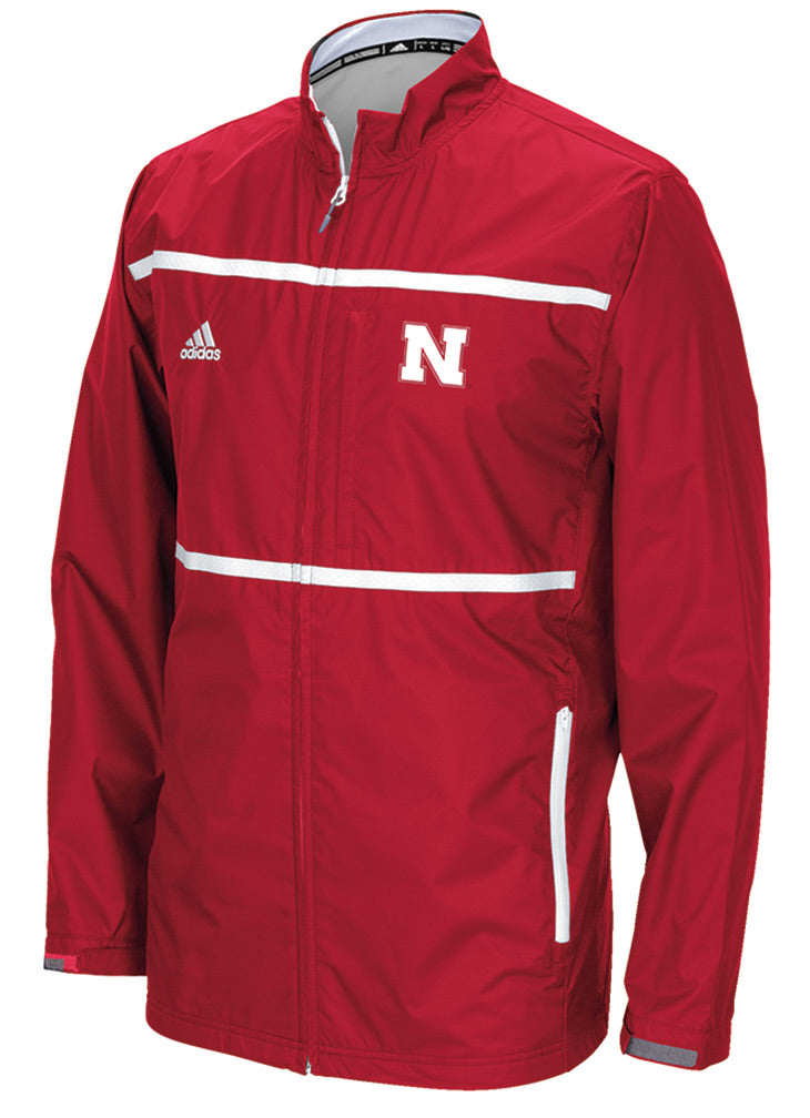 Adidas Full Zip Huskers Sideline Jacket