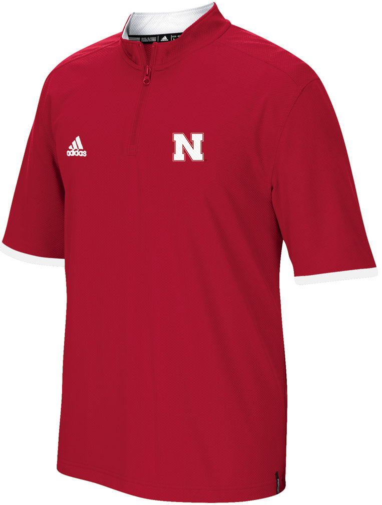 Adidas Cool Temp Husker Sideline 1/4 Zip SS Crew