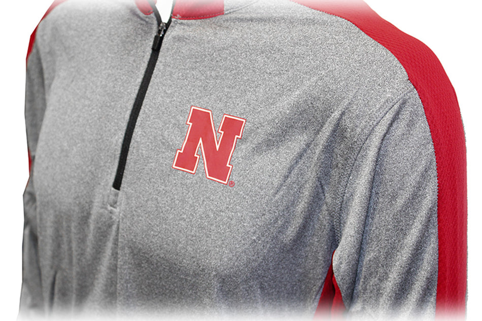 Nebraska Quarter Zip Colosseum Windshirt