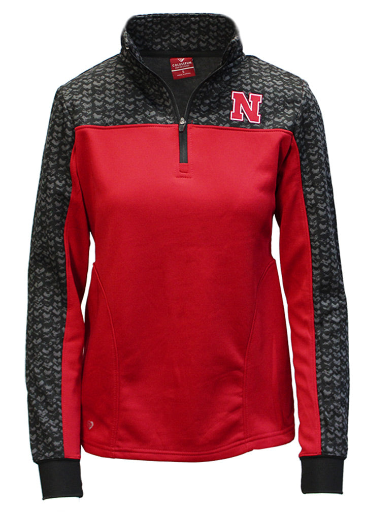 Ladies Nebraska Scaled Quarter Zip Colosseum Jacket