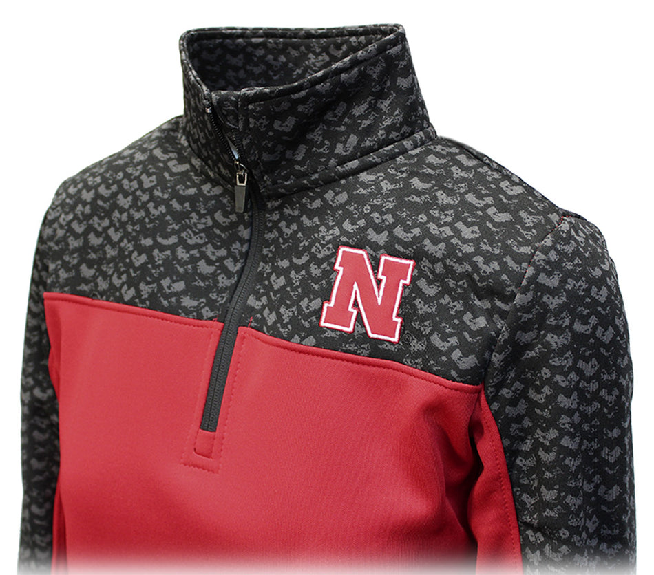 Ladies Nebraska Scaled Quarter Zip Colosseum Jacket
