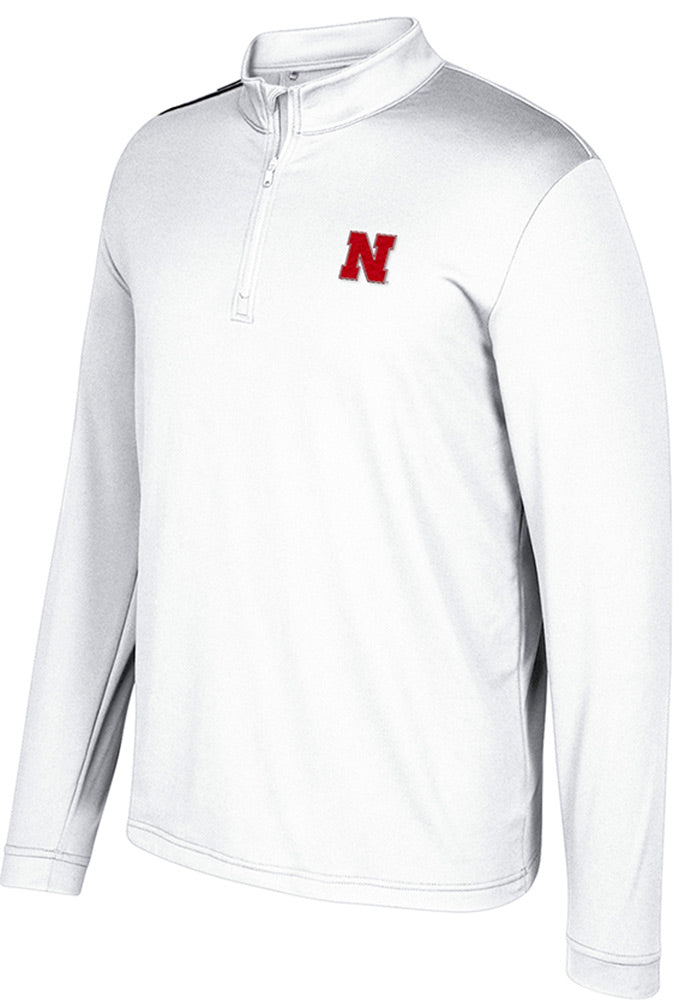Husker 2017 Adidas Sideline 1/4 Zip - White