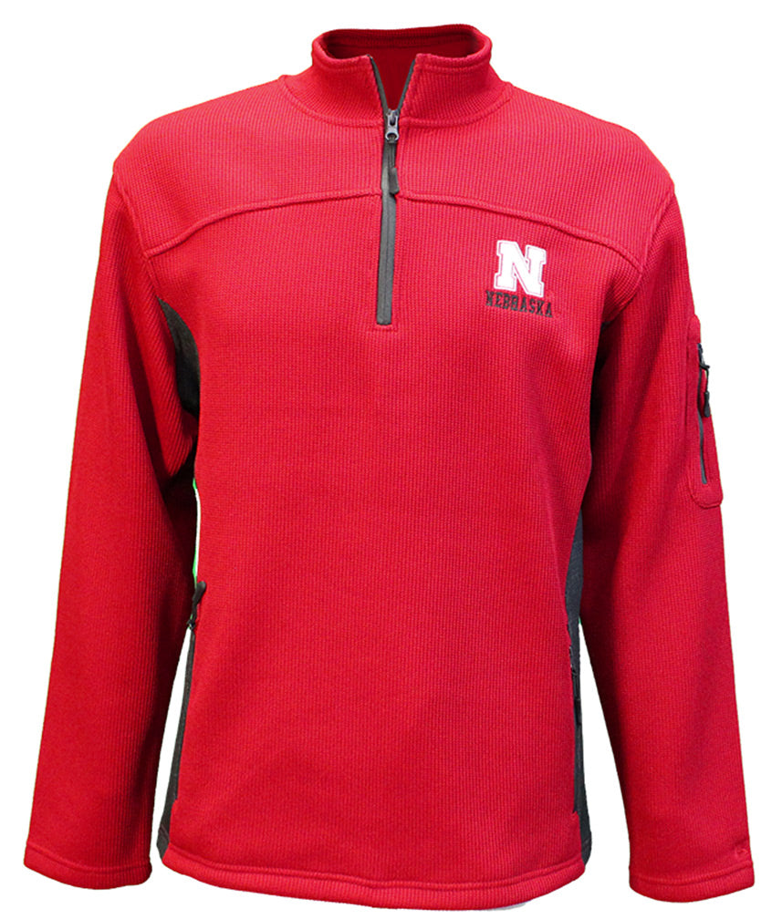 Colosseum Huskers Advantage Quarter Zip Jacket