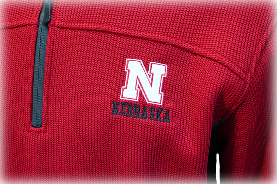 Colosseum Huskers Advantage Quarter Zip Jacket