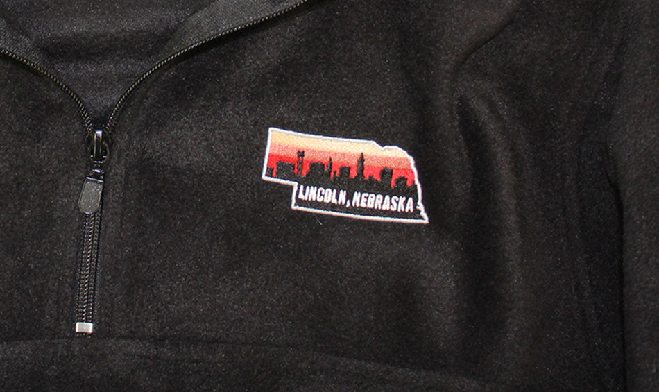 Lincoln Nebraska Uscape Quarter Zip Fleece