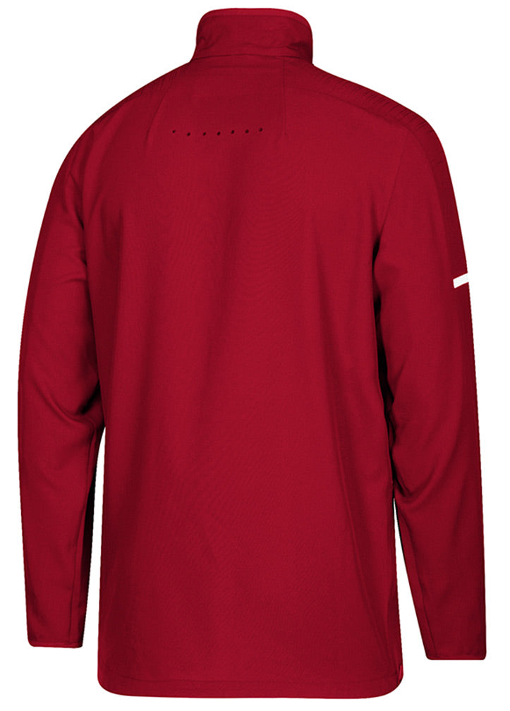 Adidas Nebraska Play Caller Quarter Zip - Red