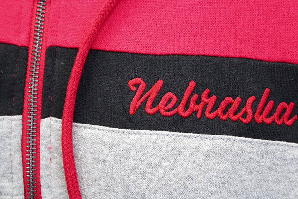 Nebraska Ladies Quarter Zip Kanga Hoodie