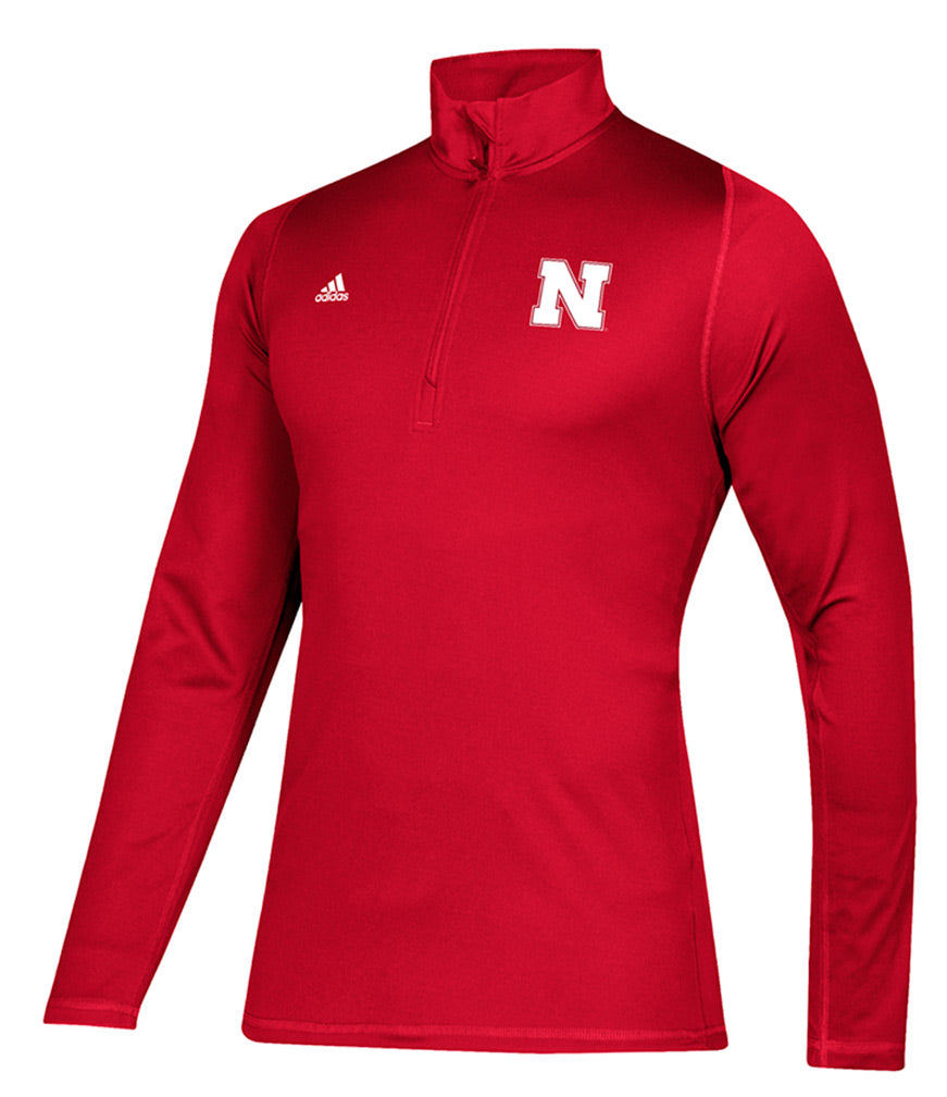 Adidas Nebraska Freelift Sport Quarter Zip Climalite