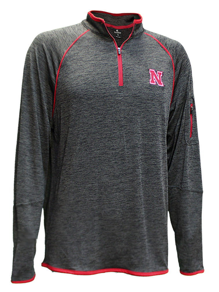 Nebraska Melton Quarter Zip Windshirt