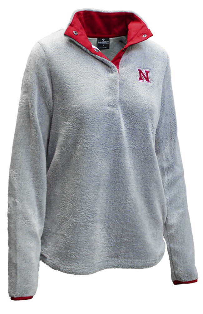 Nebraska Womens Goldenblatt Half Snap Pullover