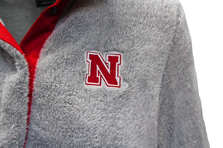 Nebraska Womens Goldenblatt Half Snap Pullover